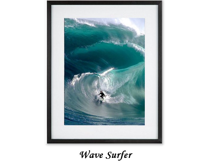 Wave Surfer Framed Print